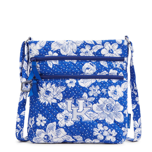 Collegiate Triple Zip Hipster Crossbody Bag