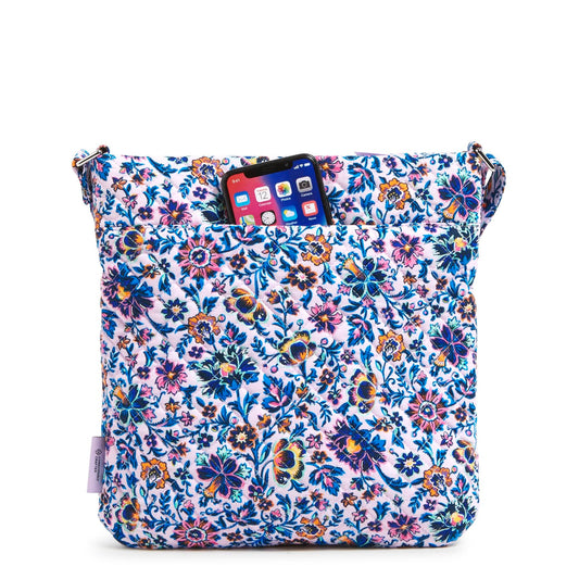 Triple Zip Hipster Crossbody Bag