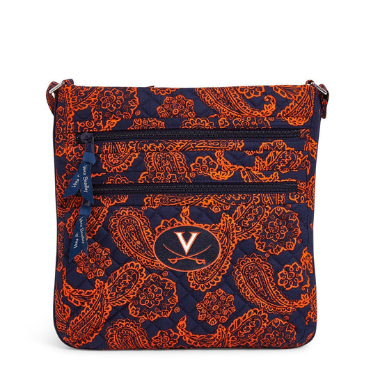 Collegiate Triple Zip Hipster Crossbody Bag