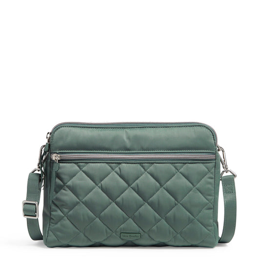Triple Compartment Crossbody Bag