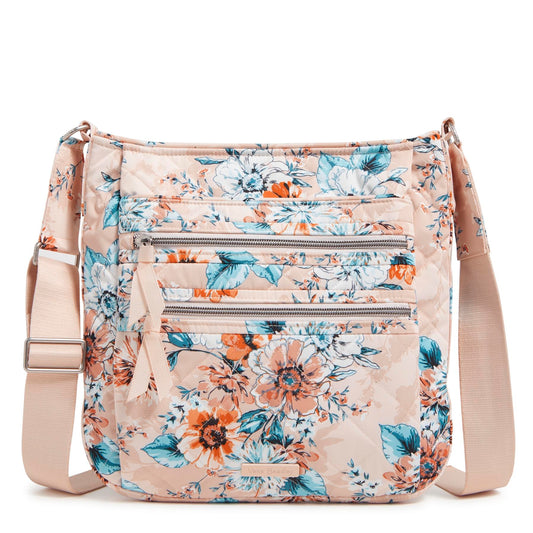 Triple Zip Hipster Crossbody Bag