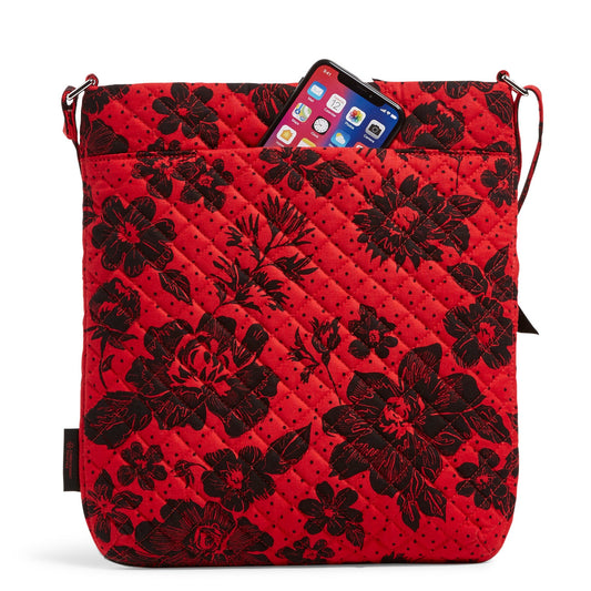 Collegiate Triple Zip Hipster Crossbody Bag