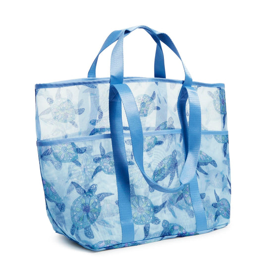 Mesh Multi-Pocket Tote Bag