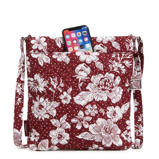 Collegiate Triple Zip Hipster Crossbody Bag