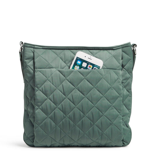 Triple Zip Hipster Crossbody Bag