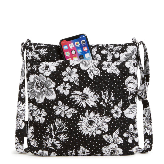 Collegiate Triple Zip Hipster Crossbody Bag