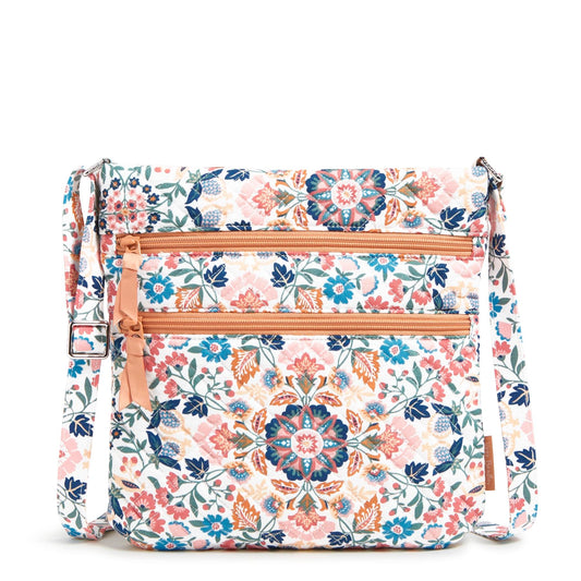Triple Zip Hipster Crossbody Bag