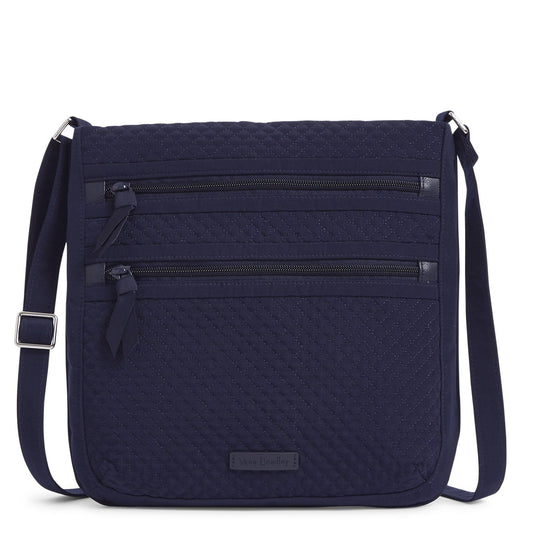 Triple Zip Hipster Crossbody Bag