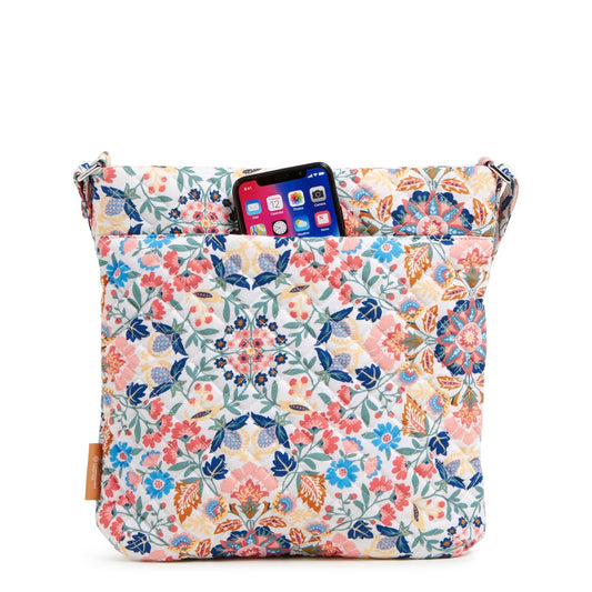 Triple Zip Hipster Crossbody Bag